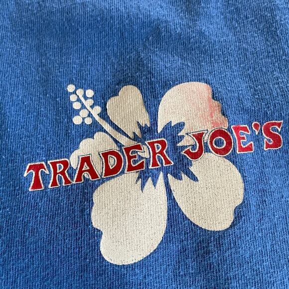 Trader Joes Shirt Mens Small Blue Long Sleeve Crew Neck Employee Workwear 10 - Picture 3 of 10